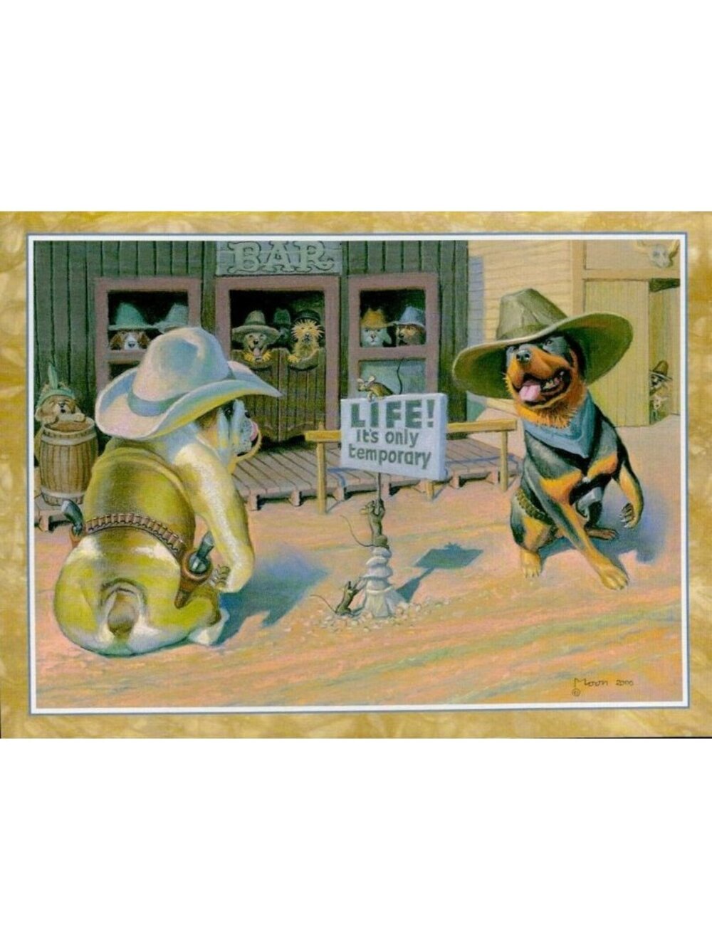 6-Pk VTG Leanin’ Tree Birthday Cards +✉ Dog Western Cowboy Humor Bryan Moon